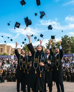نمونه خروجی پرامپت «مراسم فارغ‌التحصیلی»، ساخته‌شده با هوش مصنوعی
