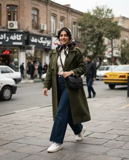 نمونه خروجی پرامپت «استریت‌استایل فشن»، ساخته‌شده با هوش مصنوعی