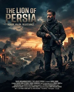 نمونه خروجی پرامپت «پوستر فیلم سینمایی»، ساختهشده با هوش مصنوعی
