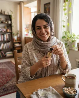 نمونه خروجی پرامپت «عکس مشتری (سبک واقعی)»، ساخته‌شده با هوش مصنوعی