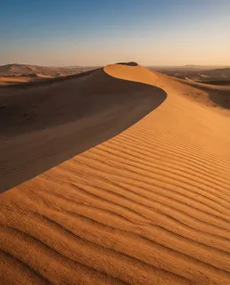نمونه خروجی پرامپت «تپههای شنی کویر»، ساختهشده با هوش مصنوعی